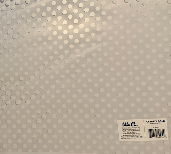We R Clearly Bold Plastic 12x12 Paper