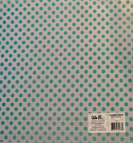We R Clearly Bold Plastic 12x12 Paper