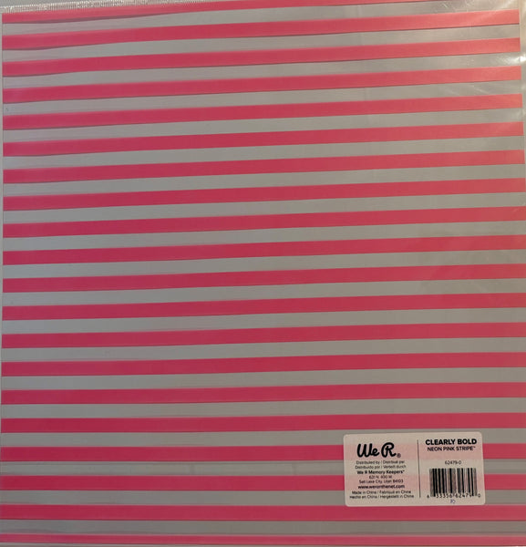 We R Clearly Bold Plastic 12x12 Paper