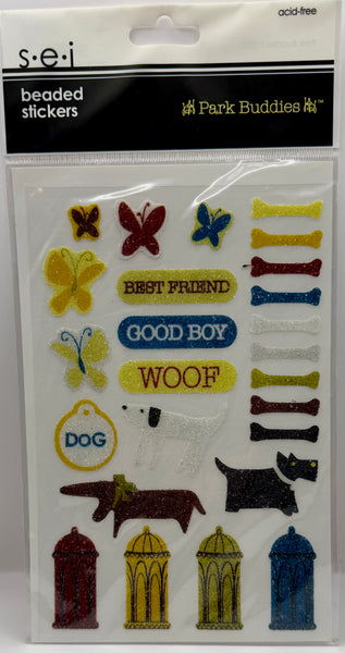 SEI Park Buddies Dog Collection Embellishments