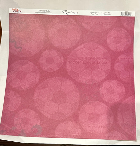 Sports Chick Double Sided Paper