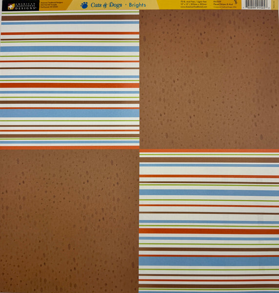Cats & Dogs Brights 12x12 Paper Collection