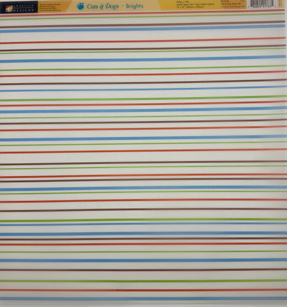 Cats & Dogs Brights 12x12 Paper Collection