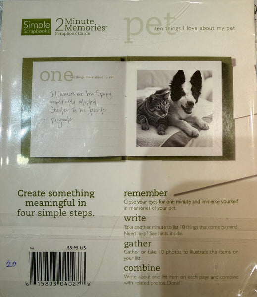 2 Minute Memories Mini Album My Pet