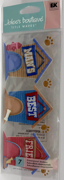 Jolee's Title Waves Dog Stickers