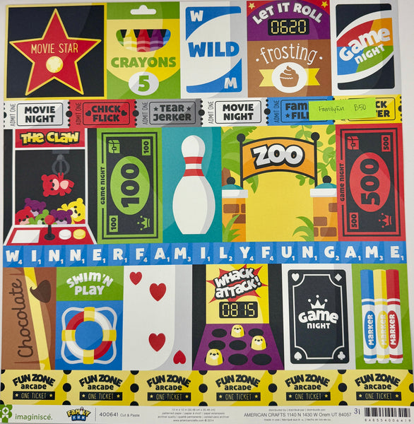 Imaginisce Family Fun 12x12 Paper Collection