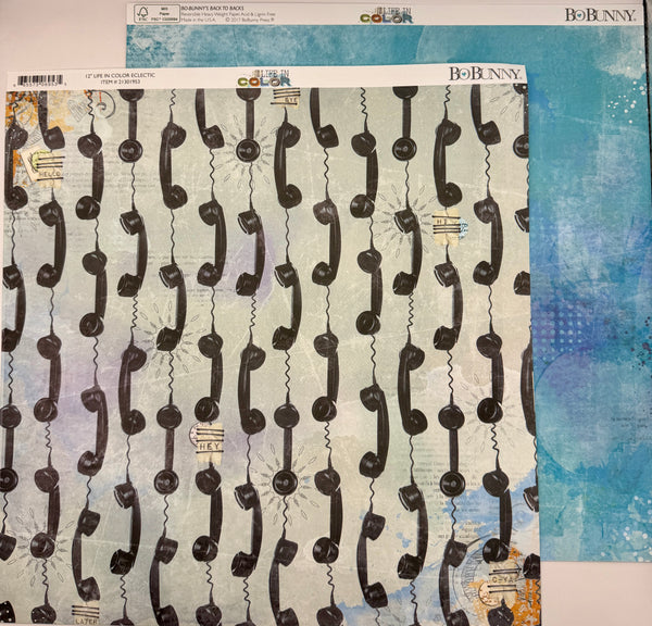 BoBunny Life In Color 12x12 Paper Collection