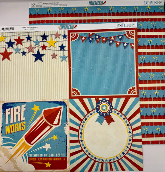 BoBunny Firecracker 12x12 Paper Collection