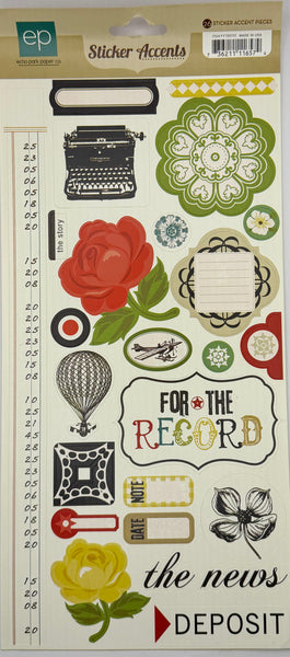 Echo Park For The Record Sticker Sheets