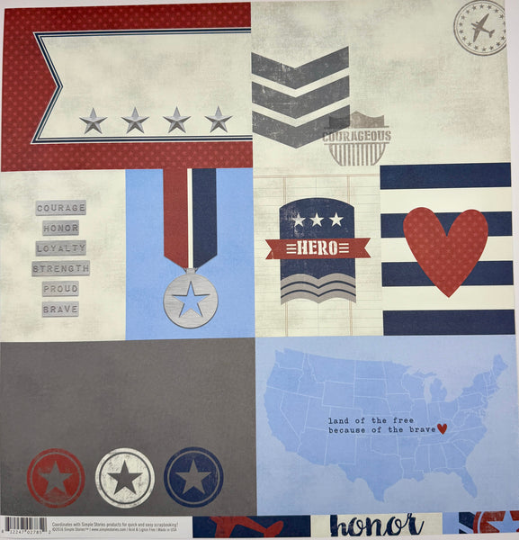 Simple Stories Hero 12x12 Paper Collection