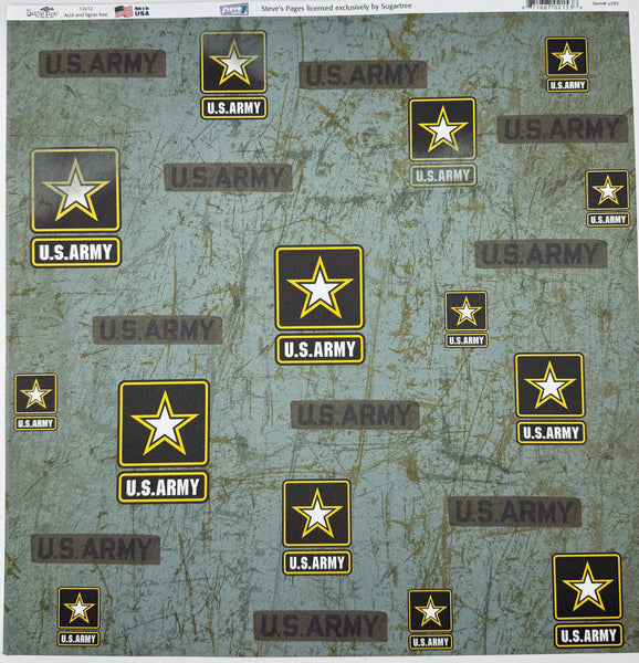 Military US Army 12x12 Paper Collection