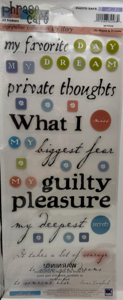 Sticko Phrase Cafe Stickers Storyteller Collection My Story