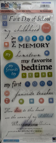 Sticko Phrase Cafe Stickers Storyteller Collection My Story