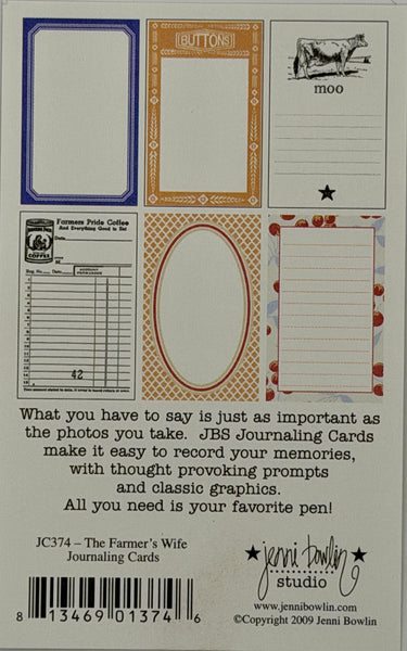 Jenni Bowlin Studio Journaling Cards Collection