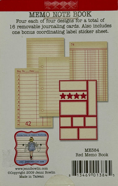 Jenni Bowlin Studio Memo Note Book Collection