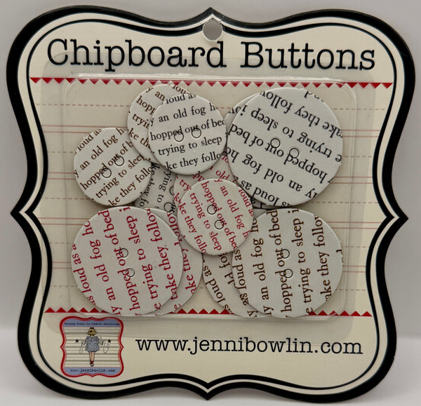 Jenni Bowlin Studio Chipboard Buttons Collection