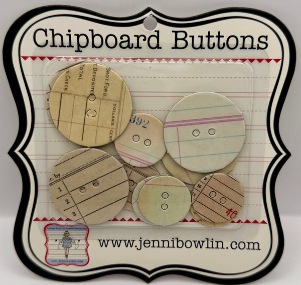 Jenni Bowlin Studio Chipboard Buttons Collection