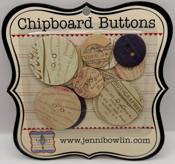 Jenni Bowlin Studio Chipboard Buttons Collection