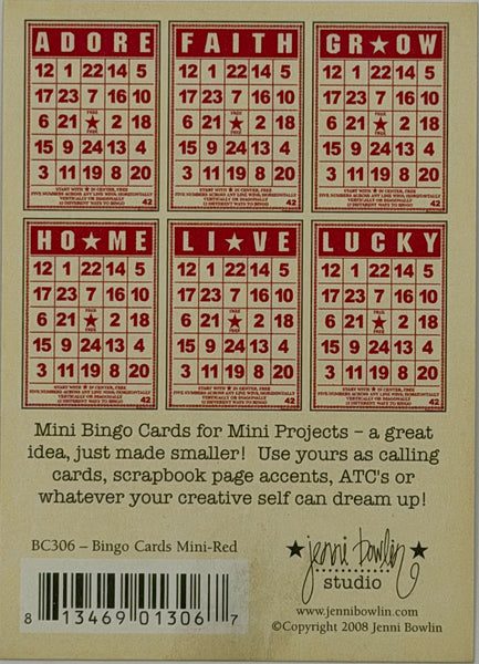 Jenni Bowlin Studio Bingo Card Collection