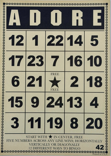 Jenni Bowlin Studio Bingo Card Collection