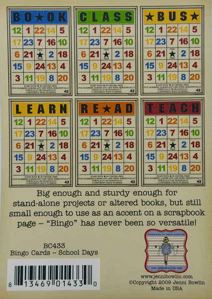 Jenni Bowlin Studio Bingo Card Collection Sets