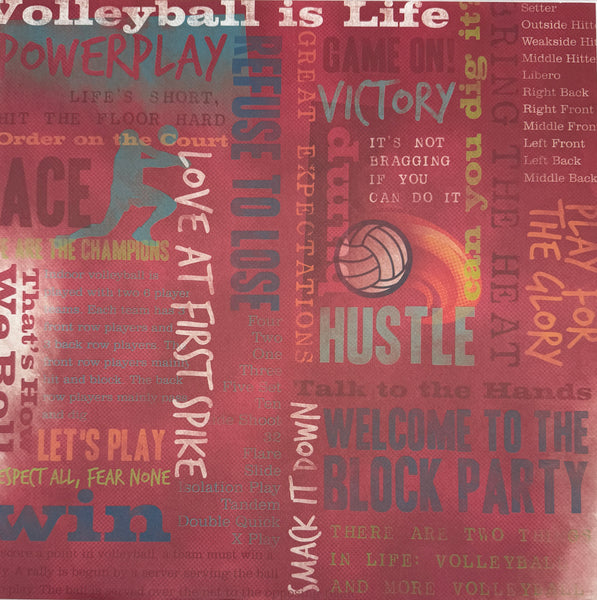 Karen Foster Volleyball 12x12 Paper Collection