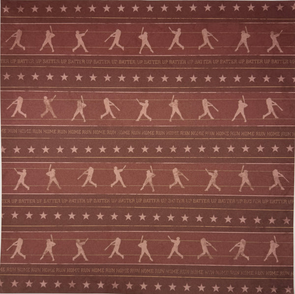 Karen Foster Sports Baseball 12x12 Paper
