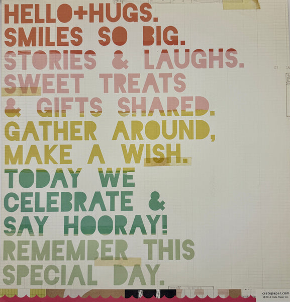 Crate Paper Confetti 12x12 Paper Collection
