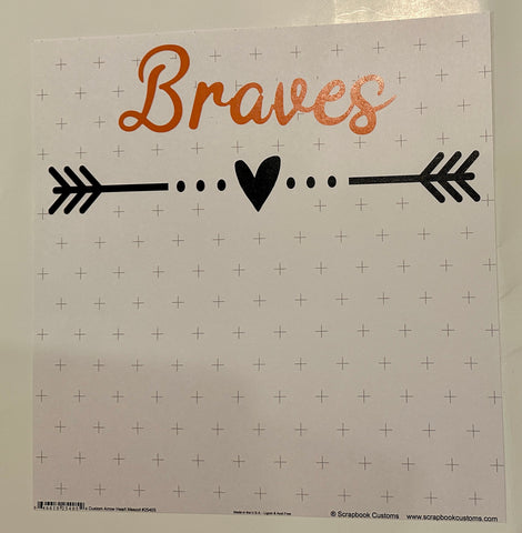 Arrow Heart Mascot 12x12 Paper