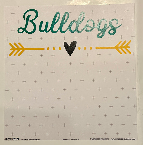 Arrow Heart Mascot 12x12 Paper