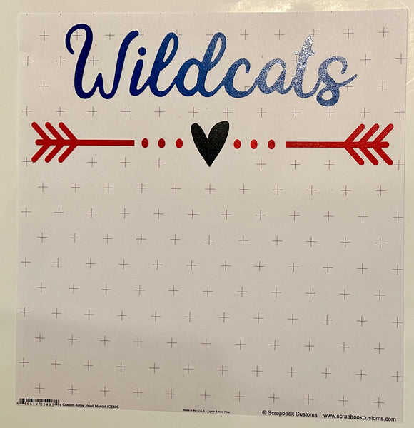 Arrow Heart Mascot 12x12 Paper