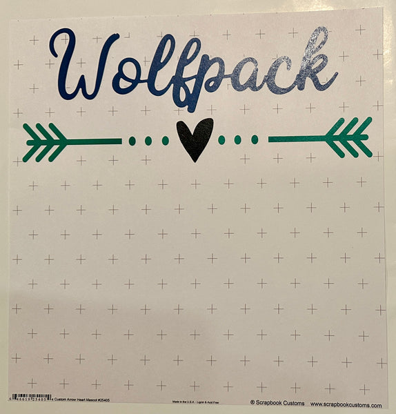 Arrow Heart Mascot 12x12 Paper