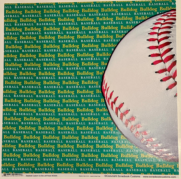 Baseball Go Big Left Paper