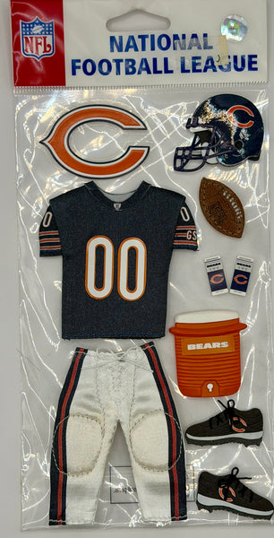 NFL Football 3D Uniform Stickers