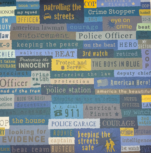K&Company Police 12x12 Paper Collection