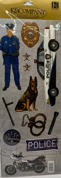 K&Company Police Sticker Collection