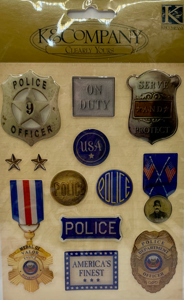K&Company Police Sticker Collection