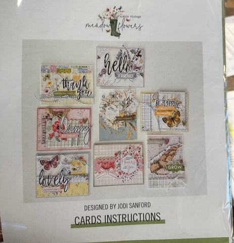 Simple Vintage Meadow Flowers Card Kit