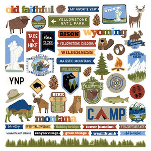 Yellowstone National Park Element Stickers