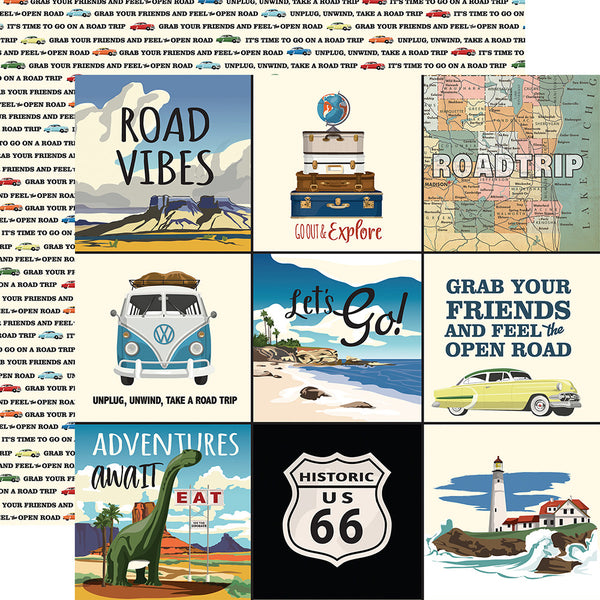 Carta Bella Road Trip 12x12 Paper Collection