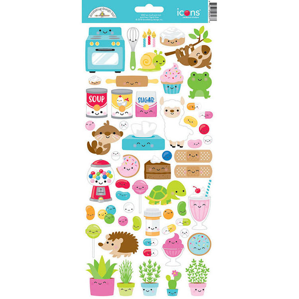 Doodlebug So Much Pun Icons Cardstock Stickers
