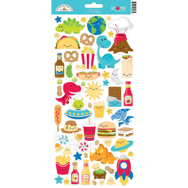 Doodlebug So Much Pun Icons Cardstock Stickers