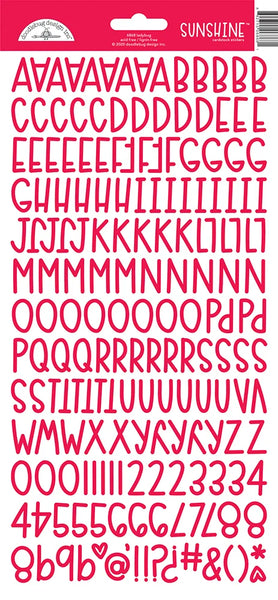 Doodlebug Sunshine Alphabet 6x12 Sticker Sheet
