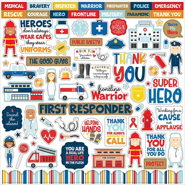 Echo Park First Responders 12x12 Collection Kit