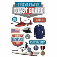 Paper House US Military 3D Stickers
