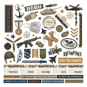 Military The BRAVE Element Stickers