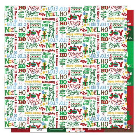 Santa Please Stop Here 12x12 Pattern Paper