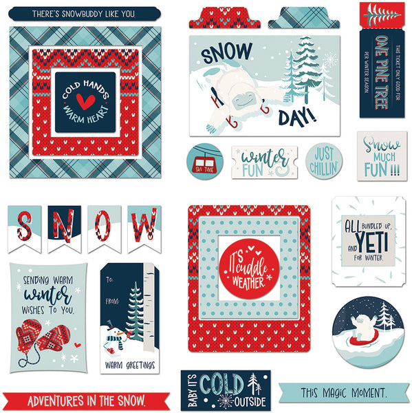 Yeti For Winter Ephemera Die Cuts