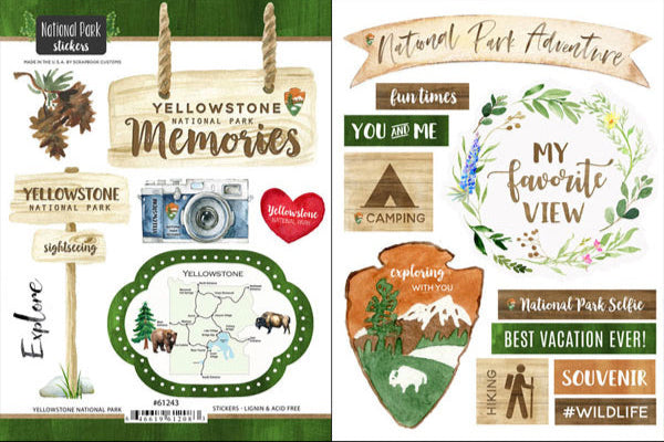 National Park Watercolor Sticker Collection