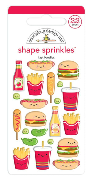 Doodlebug Shape Sprinkles Epoxy Stickers